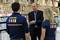Ian Cheshire chats to staff at Kingfisher's Castorama business